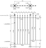 Advance Steel Drawing of a Steel Infill Bar Landing Balustrade